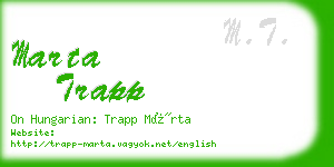 marta trapp business card